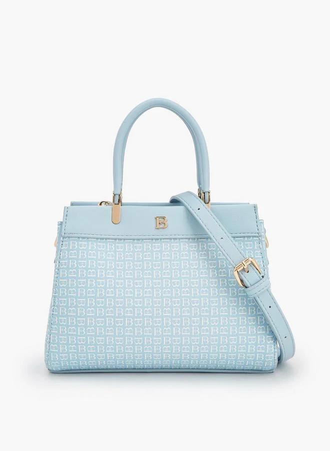 Flora Bella By Shoexpress Monogram Handbag With Detachable Shoulder Strap